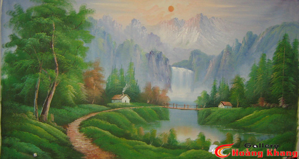 Tranh Núi - Nước - Phong Thuỷ